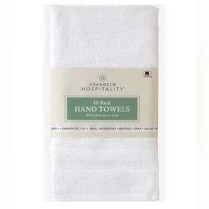 Grandeur Hospitality Towels, Hand Towel 12-pack